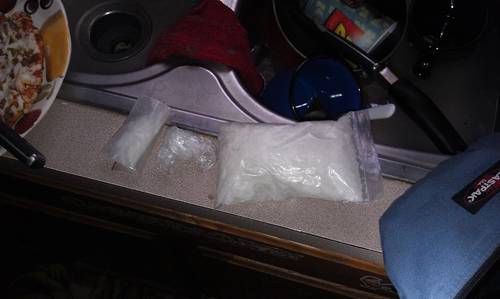Two small bags of drugs
