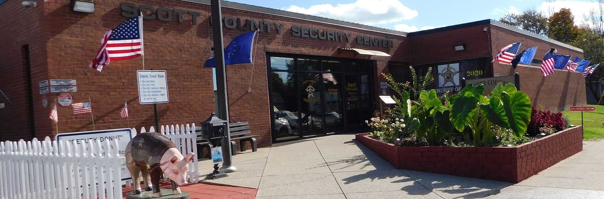 Entrance to the Scott County Security Center